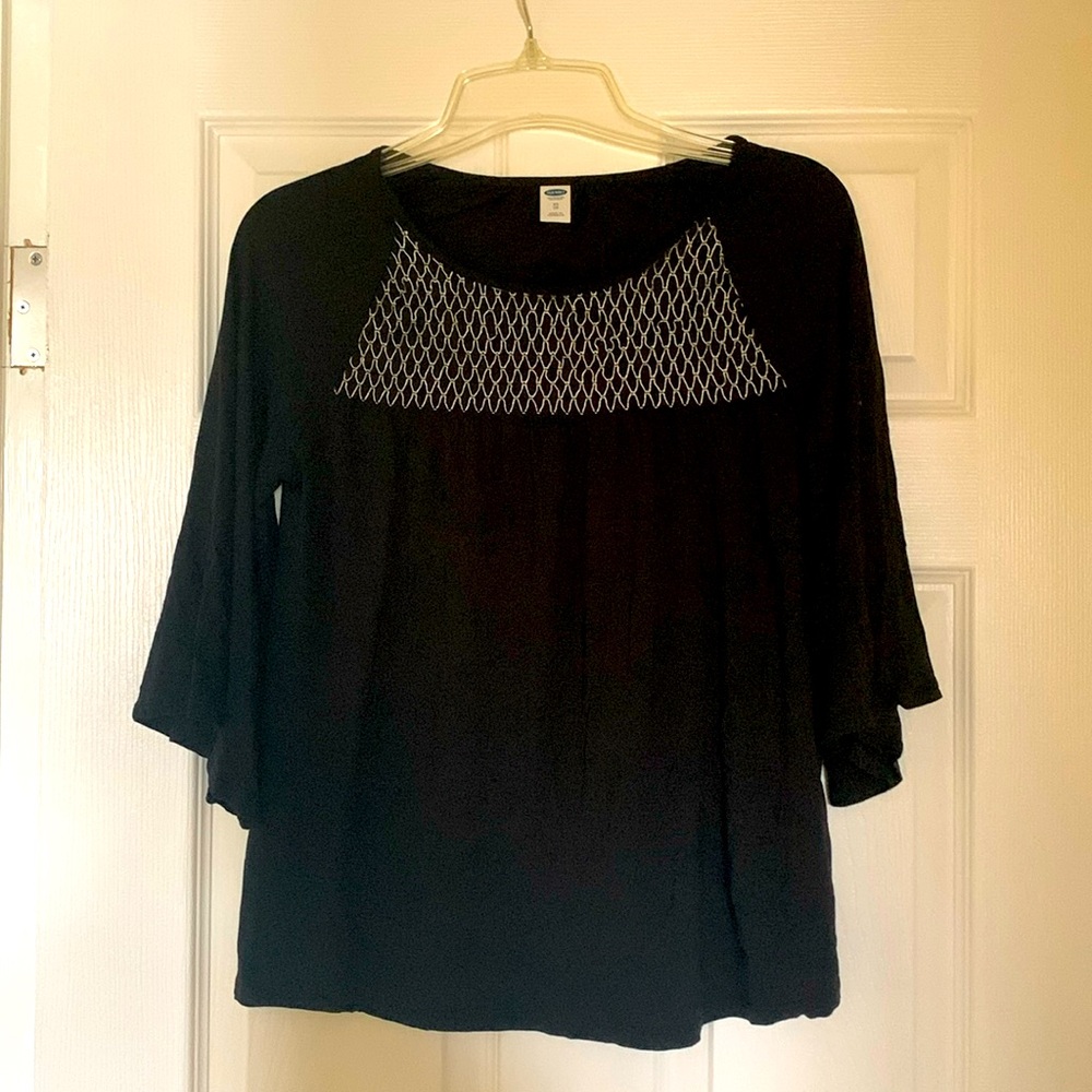 Black flowy blouse